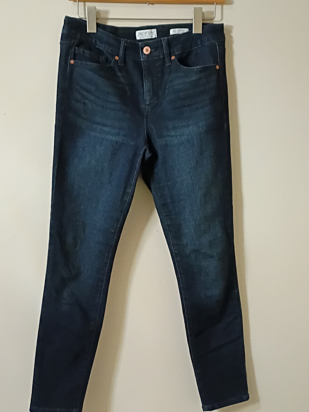 sofia by sofia vergara Dark Indigo Skinny Jeans